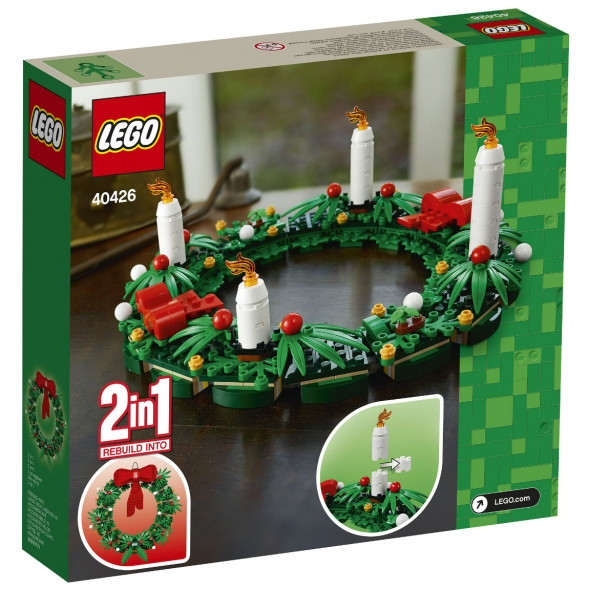 Конструктор LEGO 40426 Сувенирный набор «Рождественский венок» 2 в 1 в Кургане