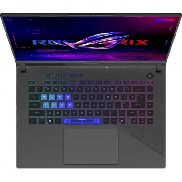 Ноутбук ASUS ROG Strix G16 G614PR-RV090 (16&amp;quot;, IPS, AMD Ryzen 9 8940HX 2.4ГГц, 16 ядер, 32ГБ DDR5, 1ТБ SSD, 	 NVIDIA GeForce RTX 5070 Ti - 12 ГБ, TGP 140Вт, без ОС), серый в Кургане