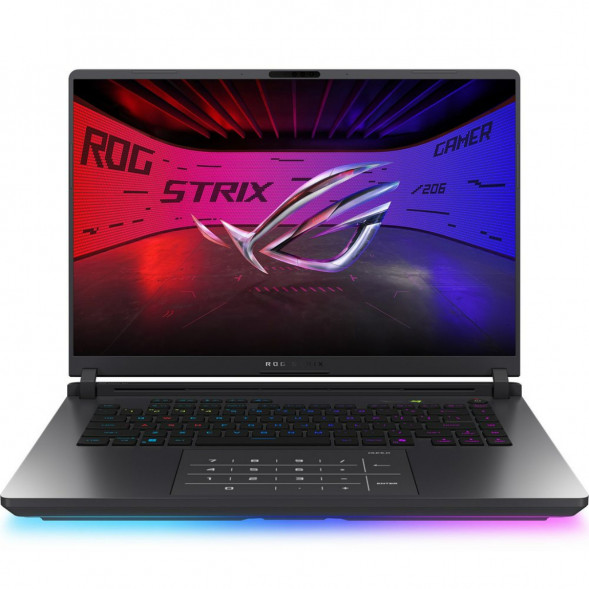 Ноутбук игровой ASUS ROG Strix G16 G615JMR-TS415 (16&amp;quot;, IPS, Intel Core i7-14650HX 2.2ГГц, 16-ядерный, 16ГБ DDR5, 512 ГБ SSD, NVIDIA GeForce RTX 5060 - 8 ГБ, без ОС), серый в Кургане