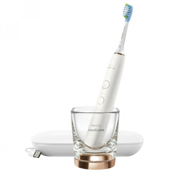 Электрическая зубная щетка Philips Sonicare 9000 Diamond Clean, белый в Кургане