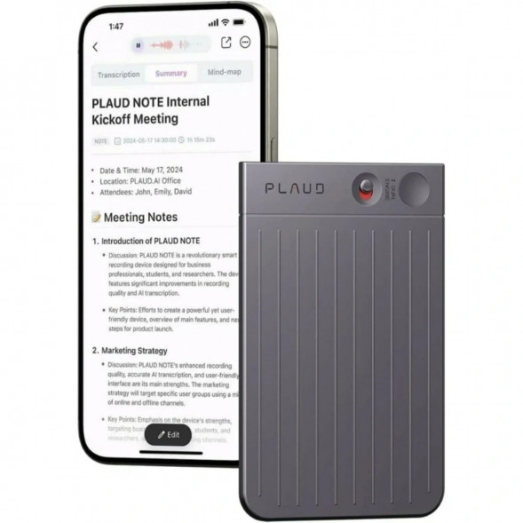 Диктофон Plaud Note NB-100 ChatGPT 64ГБ, Black в Кургане