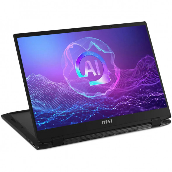 Ноутбук трансформер MSI Summit 16 AI Evo A2HMTG-057RU (16&amp;quot;, IPS, Intel Core Ultra 7 255H 2ГГц, 16 ядер, 16ГБ LPDDR5, 1ТБ SSD, Intel Arc 140T, Windows 11 Home), черный в Кургане