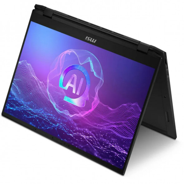 Ноутбук трансформер MSI Summit 16 AI Evo A2HMTG-057RU (16&amp;quot;, IPS, Intel Core Ultra 7 255H 2ГГц, 16 ядер, 16ГБ LPDDR5, 1ТБ SSD, Intel Arc 140T, Windows 11 Home), черный в Кургане