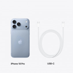 Смартфон Apple iPhone 18 Pro 256GB (SIM + eSIM), Glacier